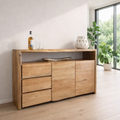 Modern Sideboard Cabinet with Drawers and Doors – Minimalist Storage Console - view 1 of 7