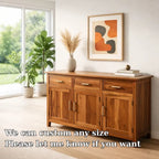 Modern Console Table with Drawers & Double Door Cabinets - view 6 of 7