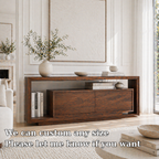 Solid Wood Console Sideboard – Modern Storage Cabinet with Clean Design - view 5 of 7