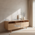Minimalist Solid Wood Console Cabinet with Open Shelving – Modern Storage Solution - view 7 of 7