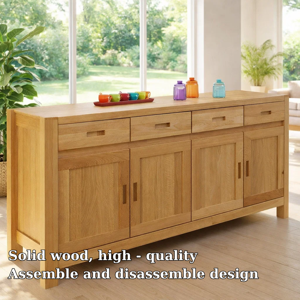 Extra Wide Sideboard Cabinet with Drawers and Door Storage - view 5 of 7