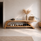 Solid Wood Entryway Bench with Shoe Storage Shelf – Modern Wooden Shoe Rack Bench - view 7 of 7