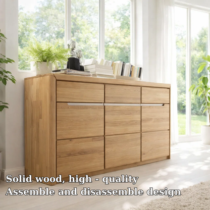 Wide Sideboard Cabinet with Multiple Drawers Storage - view 5 of 7