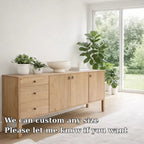 Modern Console Table with Drawers & 3 Door Storage Cabinet - view 6 of 7