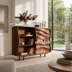 Sculptural Solid Wood Console Sideboard – Organic Modern Walnut Storage Cabinet - view 7 of 7