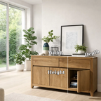 Modern Buffet Sideboard Cabinet with Drawers and Doors – Home Storage Cabinet - view 7 of 7