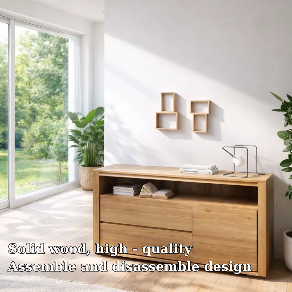 Modern Sideboard Cabinet with Drawers and Open Shelf - view 5 of 7