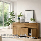 Modern Storage Console Table with Drawers & Doors - view 5 of 7