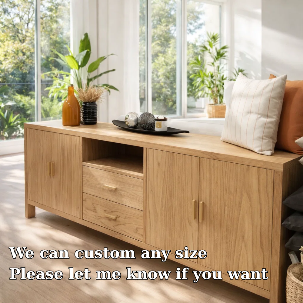 Sideboard Cabinet with Drawers, Doors and Open Shelf Storage - view 6 of 7