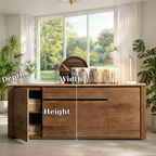 Large Sideboard Cabinet with Doors and Hidden Storage - view 7 of 7