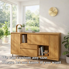 Modern Sideboard Cabinet with Drawers and Open Storage - view 6 of 7