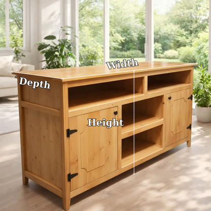 Farmhouse Sideboard Cabinet with Shelves and Door Storage - view 7 of 7
