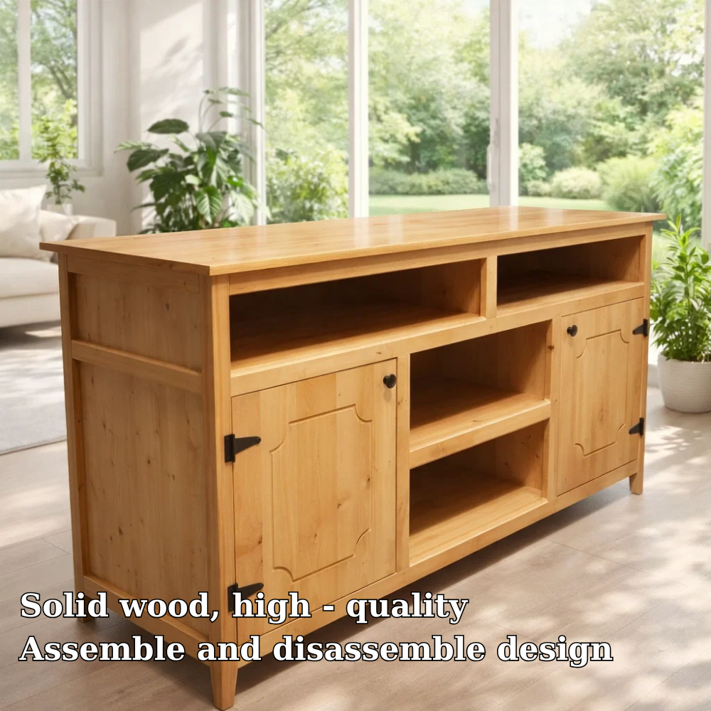 Farmhouse Sideboard Cabinet with Shelves and Door Storage - view 5 of 7
