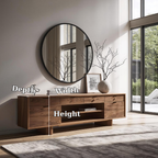 Solid Wood Console Table with Drawers and Open Shelf – Modern Entryway Storage Cabinet - view 7 of 7