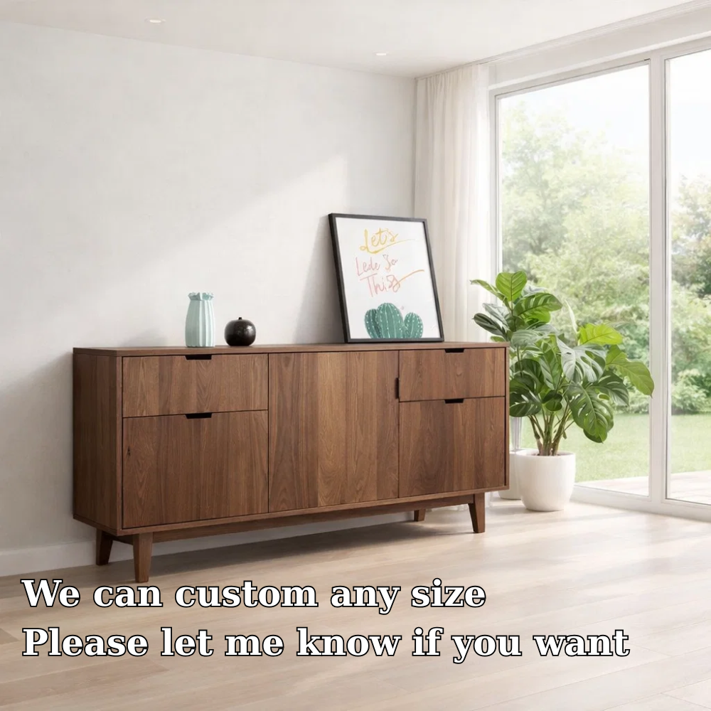 Contemporary Sideboard Cabinet with Hidden Storage – Sleek Living Room Console - view 6 of 7