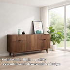 Contemporary Sideboard Cabinet with Hidden Storage – Sleek Living Room Console - view 5 of 7