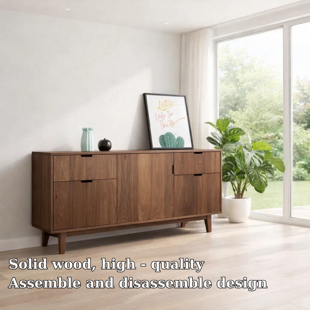 Contemporary Sideboard Cabinet with Hidden Storage – Sleek Living Room Console - view 5 of 7