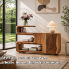 Solid Wood Console Sideboard – Sculptural Modern Storage Cabinet - view 6 of 7