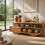 Modern Solid Wood Console Sideboard – Minimalist Storage Cabinet for Living Room - view 6 of 7
