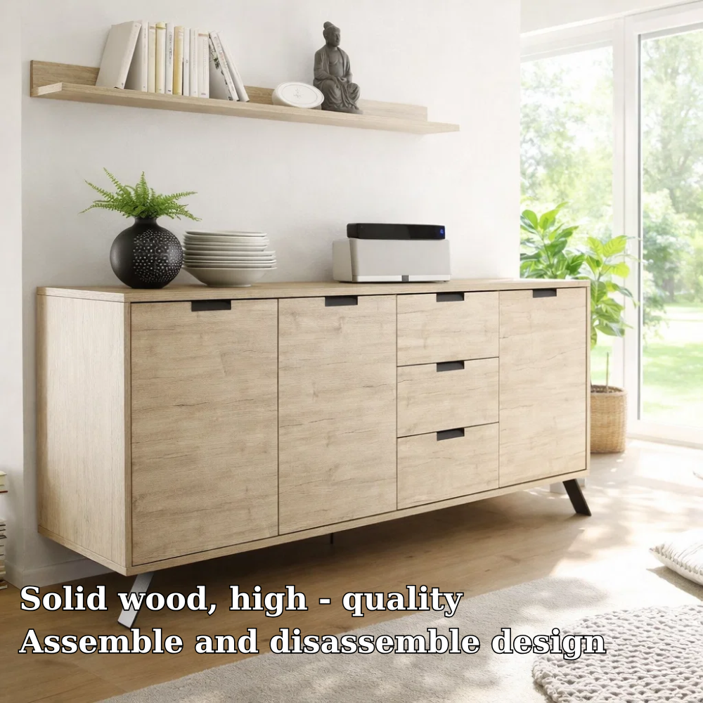 Minimalist Sideboard Cabinet with Drawers and Door Storage - view 5 of 7