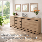 Modern Wide Sideboard Cabinet with Drawers and Doors - view 7 of 7