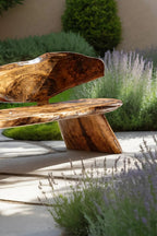 Farmhouse Ergonomic Wood Bench For Backyard Retreat - view 4 of 7