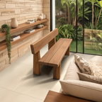 Minimalist Outdoor Garden Bench For Patio Balcony Courtyard - view 2 of 8