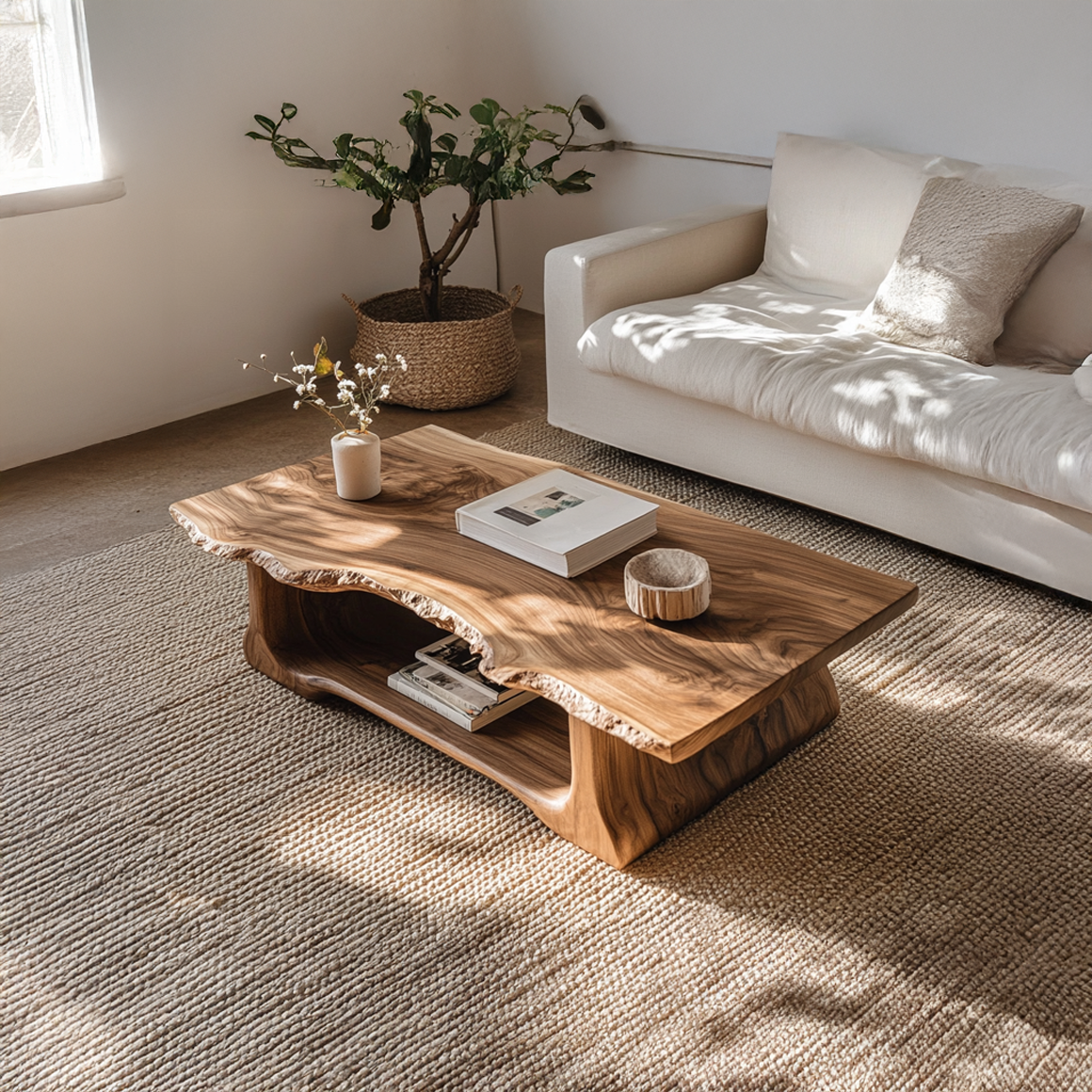 Rustic Handcrafted Coffee Table Living Room Or Reading Room - view 1 of 7