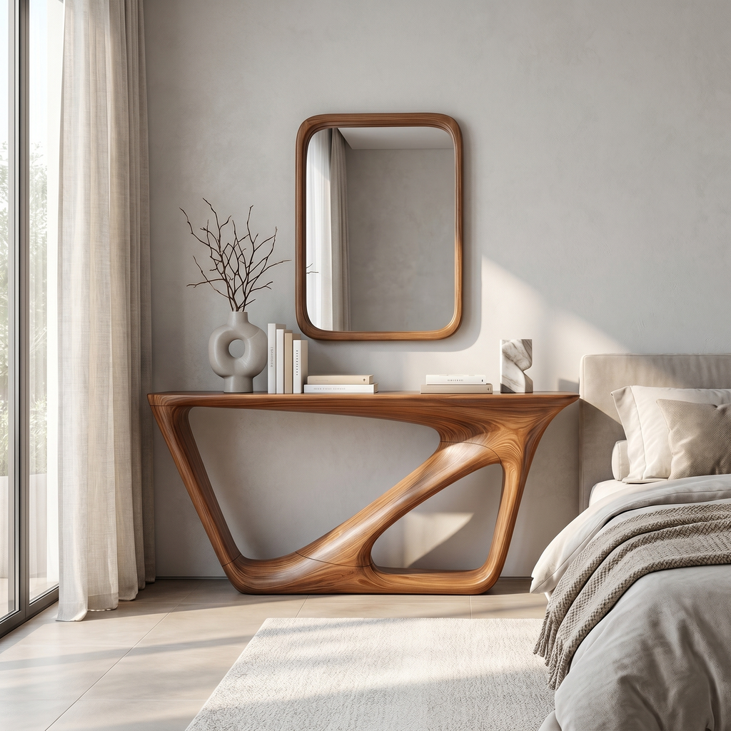 Mid Century Console Table Living Room Or Entryway - view 1 of 8