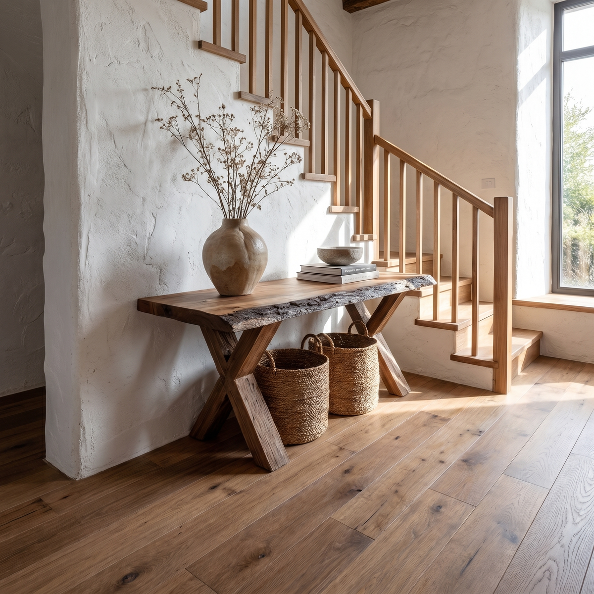 Rustic Console Table Farmhouse Entryway - view 1 of 8