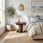 Rustic End Table Christmas Natural Living Room Display - view 1 of 8