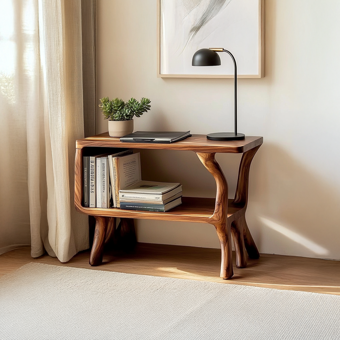 Free Standing Rustic Side Table Living Room - view 6 of 8