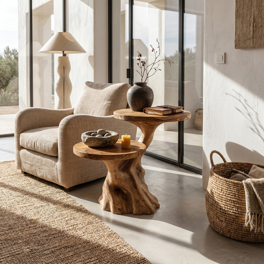 Rustic Side Table Entryway And Living Room - view 1 of 8