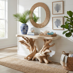 Coastal Rustic Organic Console Table Living Room And Bedroom - view 1 of 8