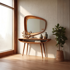 Mid Century Curved Console Table For Entryway And Bedroom - view 1 of 8