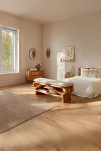 Minimalist Solid Wood Bench For Bedroom Interior Design - view 2 of 7