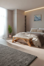 Handcrafted Bedroom Bench For Natural Interior Styling - view 2 of 7