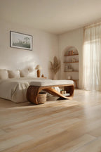 Mid Century Wooden Bench For End-of-Bed Placement - view 2 of 7