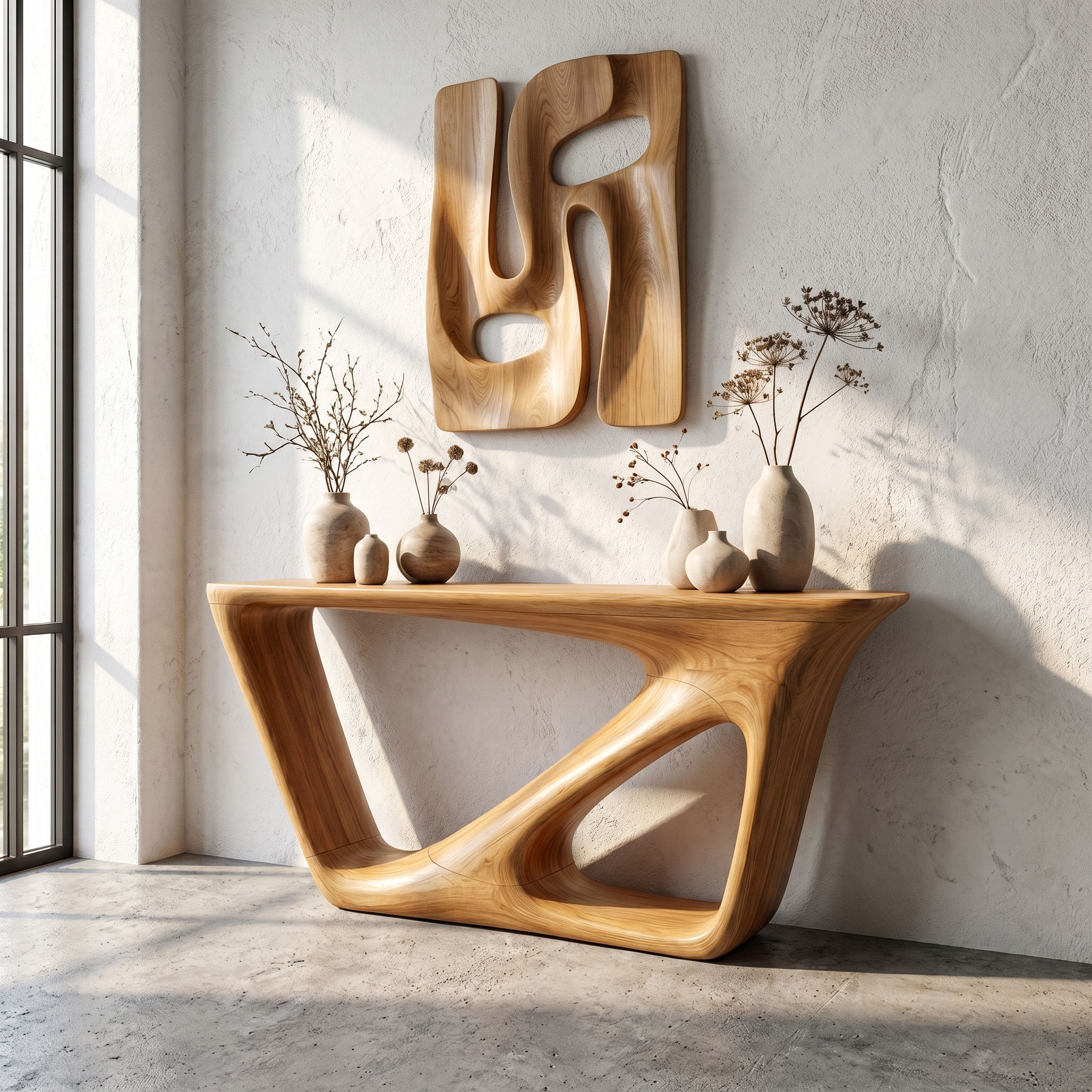 Mid Century Console Table Living Room Or Entryway - view 5 of 8