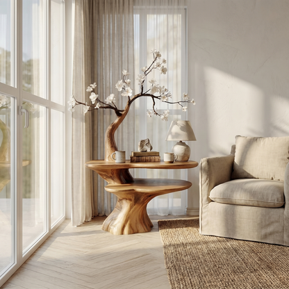 Rustic Bedside Table Bedroom And Living Room - view 5 of 8