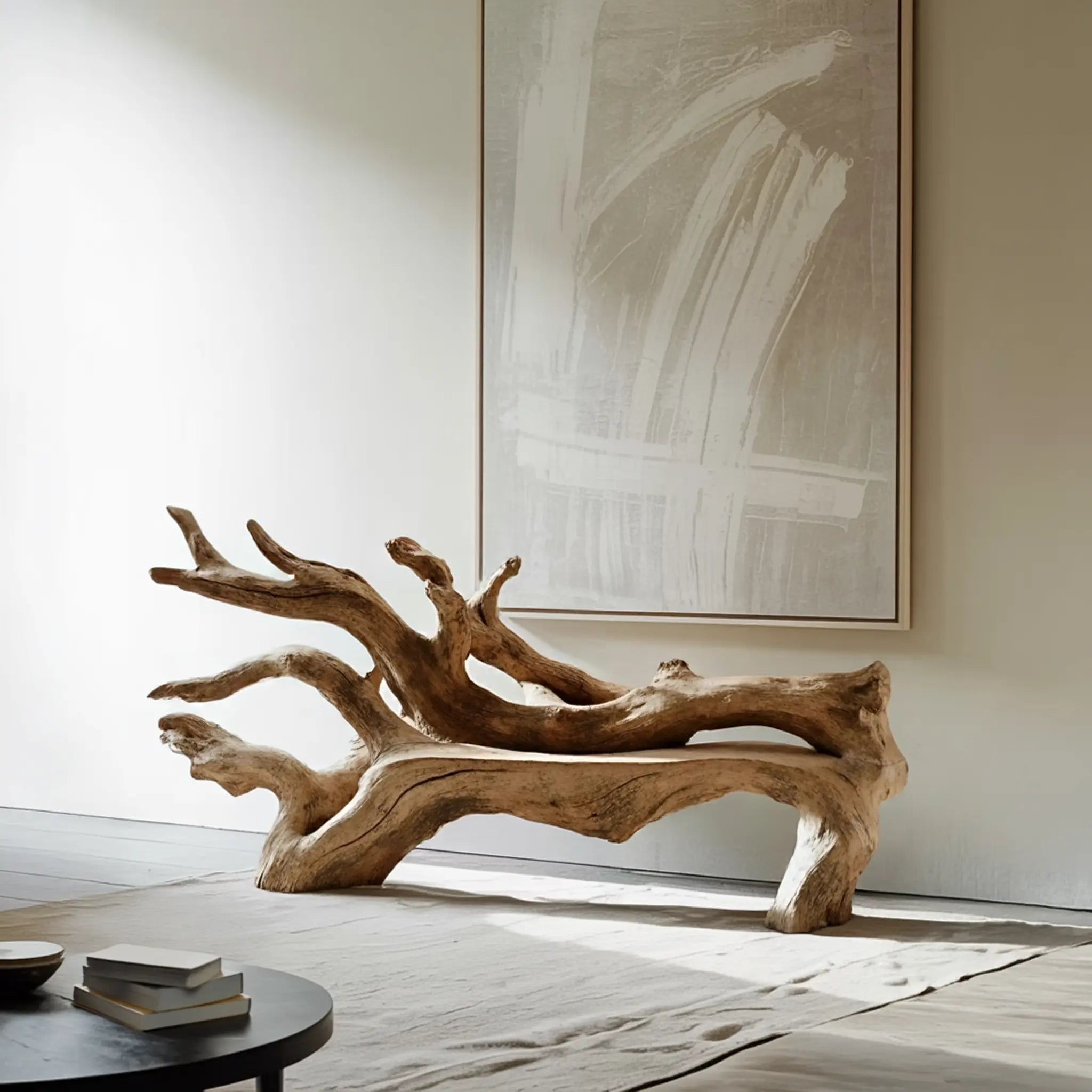 Handcrafted Branch Bench For Versatile Living Room Seating - view 5 of 8