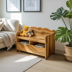 Montessori Bench With Book Storage For Kids Room Entryway And Playroom - view 5 of 8