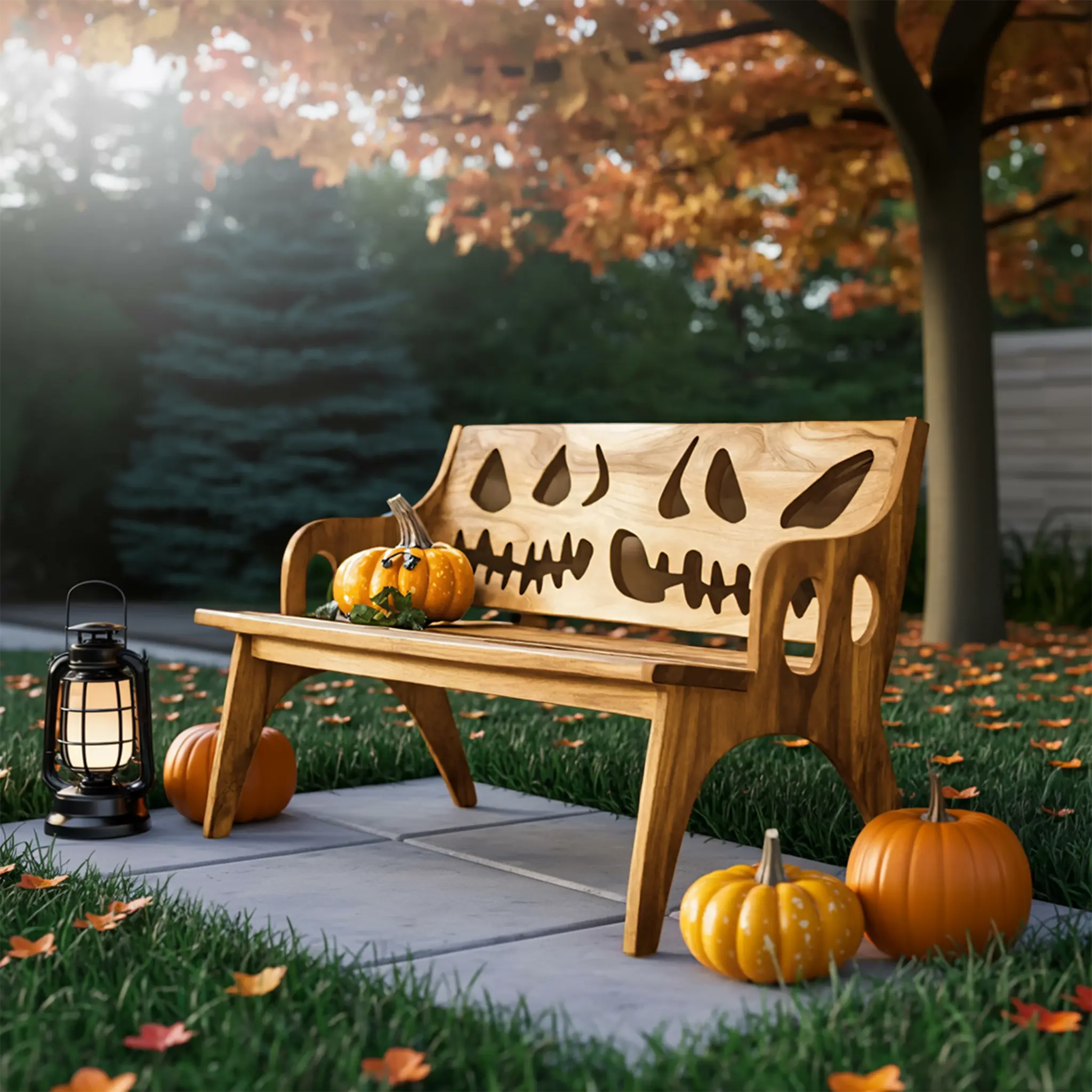 Rustic Wooden Bench For Living Room Vintage Furniture Decor - view 5 of 8