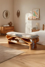 Minimalist Solid Wood Bench For Bedroom Interior Design - view 7 of 7