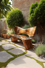 Handcrafted Outdoor Wooden Bench For Serene Garden Corners - view 7 of 7