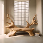 Mid Century Live Edge Bench For Elegant Living Room Accents - view 2 of 8