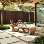 Farmhouse Wooden Bench Outdoor Seating For Classic Porches - view 3 of 8