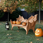 Mid Century Live Edge Outdoor Bench For Patio And Garden Design - view 3 of 8