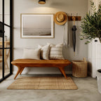 Modern Minimalist Entryway Bench For Hallway Or Bedroom Seating - view 3 of 8