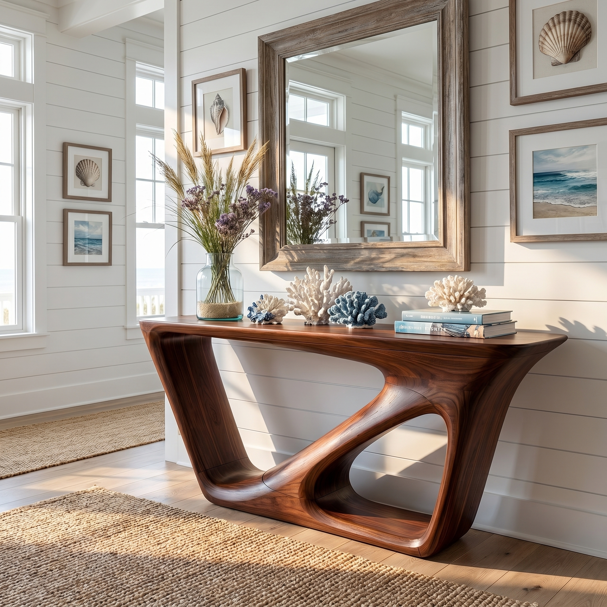 Mid Century Console Table Living Room Or Entryway - view 2 of 8